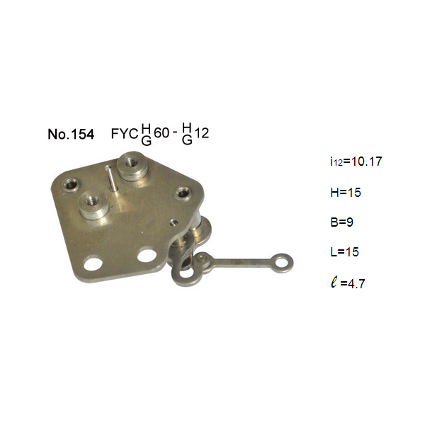 Precision pressure gauge parts reversed assembling movement