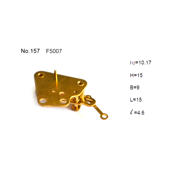 Precision reversed assembling movement for pressure gauge