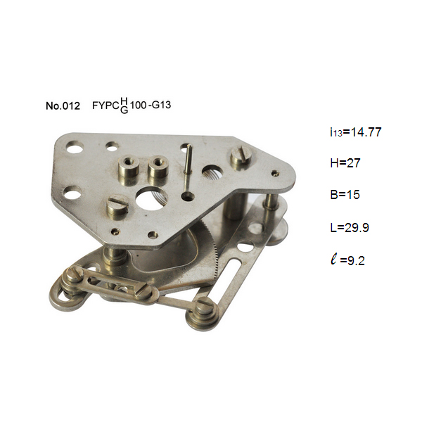 Diaphragm seal pressure gauge movement