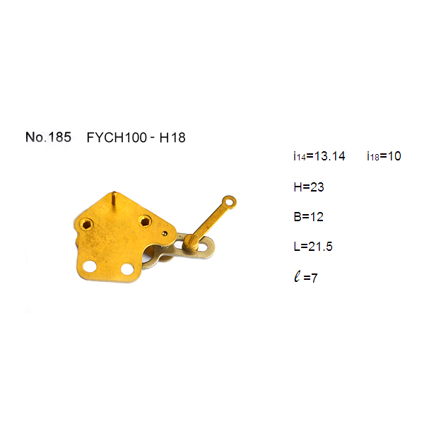 Reversed assembling movement for 100mm pressure gauge