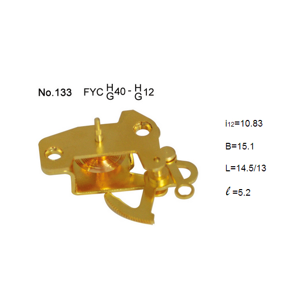 Pressure gauge accessories reversed assembling movement