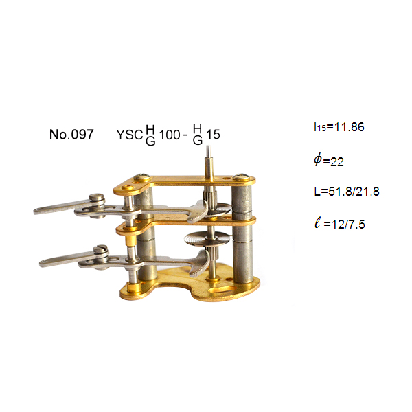 Precision double movement for 100 mm pressure gauge