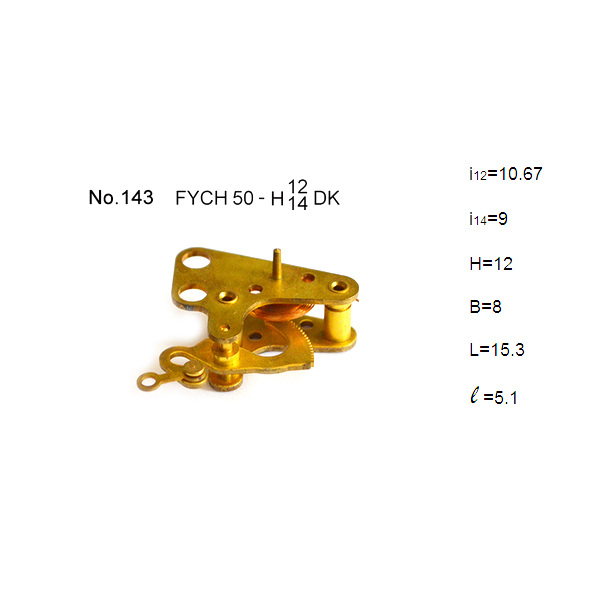 OEM brass reversed assembling movement for pressure gauge accessories