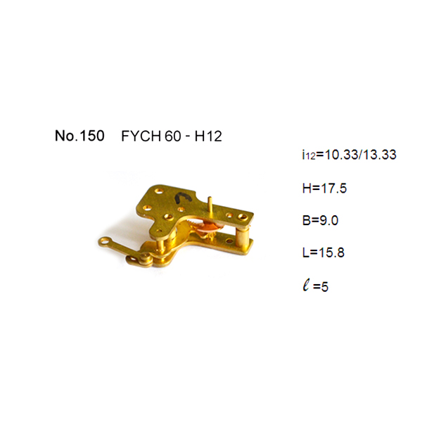 Brass reversed assembling movement for 60mm pressure gauge